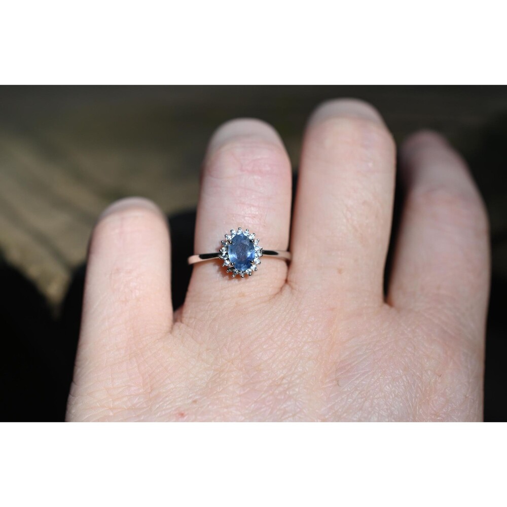 Sapphire engagement ring size 8 925 sterling silver